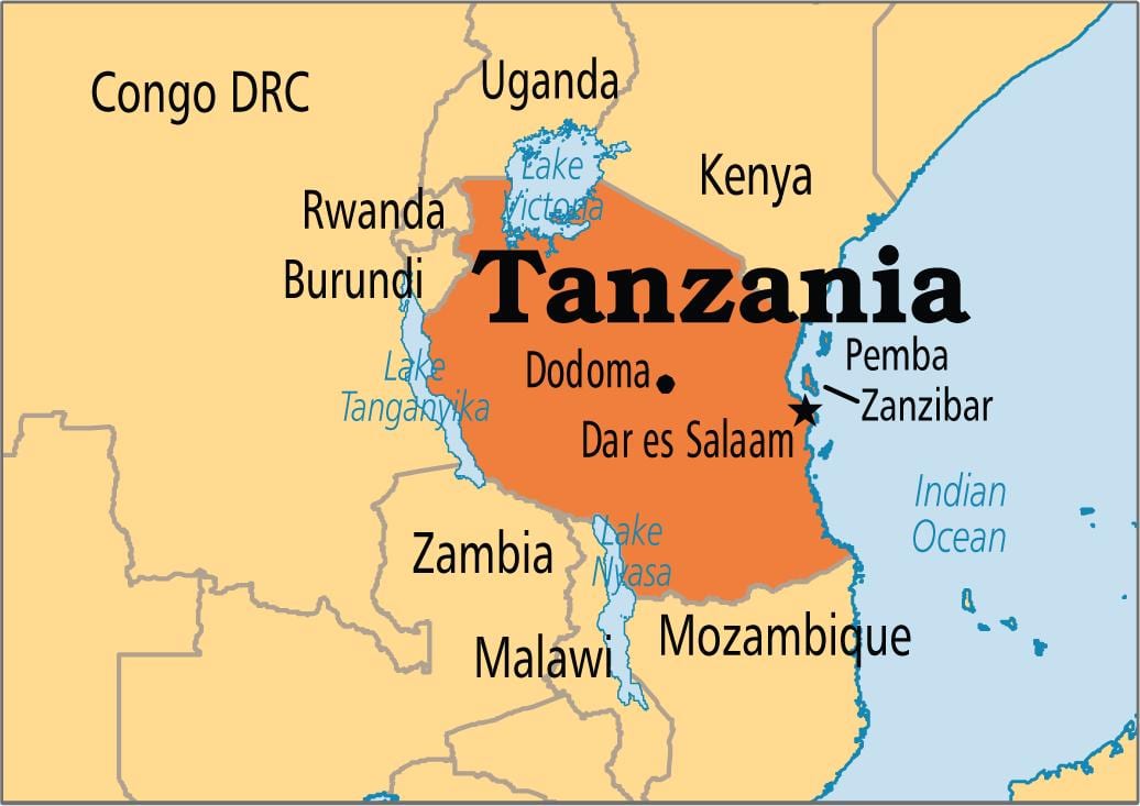 지도 dar es salaam 탄자니아